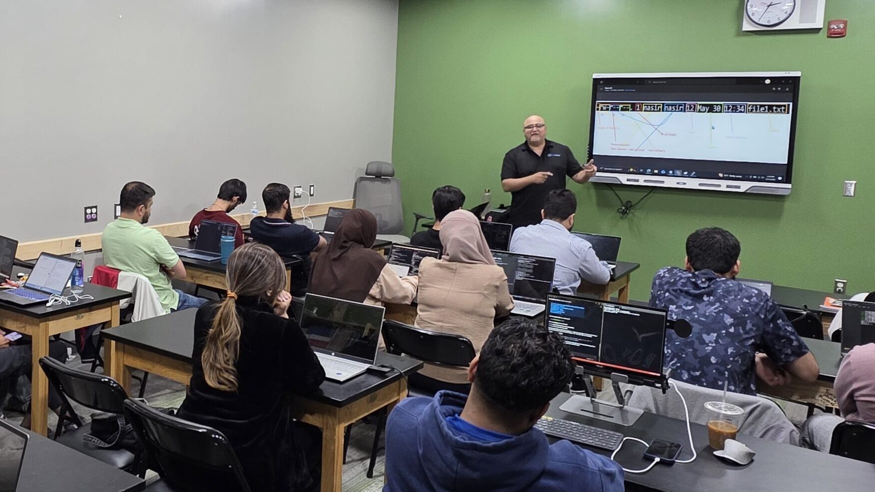 SKAISTACK classroom during a live session in Hollis, NY